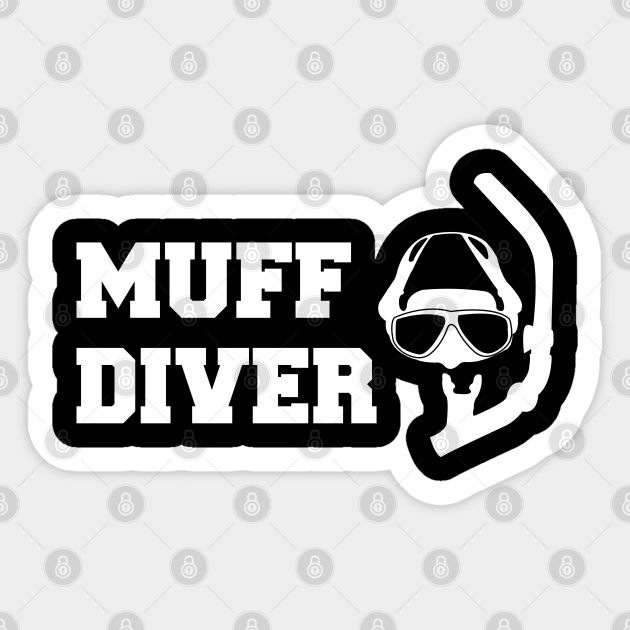 Muff Diver Scuba Diver T Sticker Teepublic